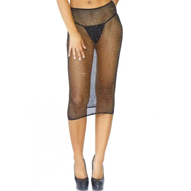 résille cristallisée noire transformable lingerie sensuelle Leg Avenue taille unique