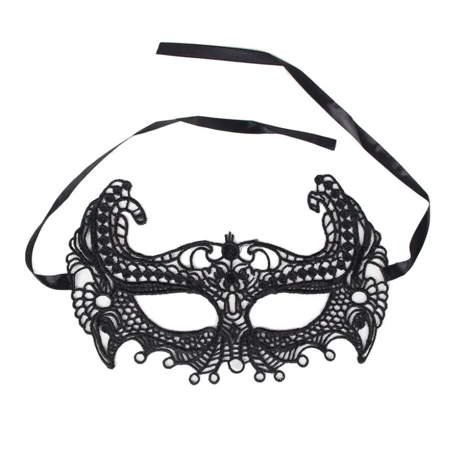 masque dentelle séduisant lingerie royale luxueux élégant mystérieux sensuel passion intime respirant extensible confortable polyester élasthanne tailleunique délicat sophistiqué