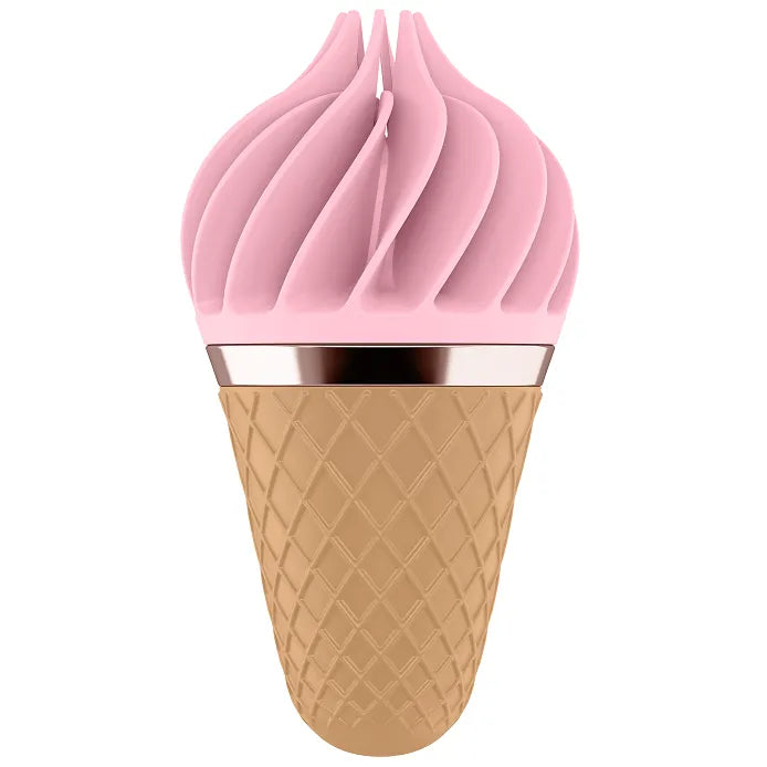 Satisfyer Spinnator Sweet Treat Brun & Rose – Sextoy Vibrant avec刺激 Clitoridienne en Silicone Médical, Design Discret, Idéal pour Couple et Soins Intimes