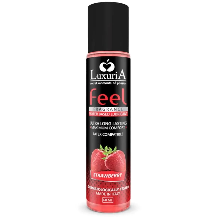 lubrifiant intime aqueux hydratant parfum fraise naturel 60ml compatible préservatifs testé dermatologiquement glisse douceur sensualité complicité passion