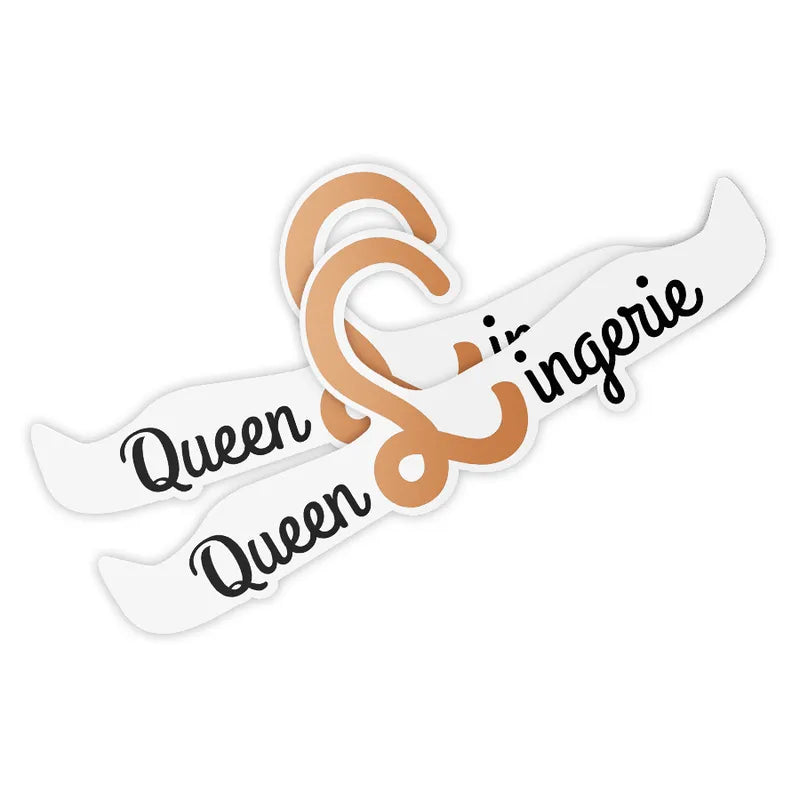 Cintre lingerie Queen Lingerie, 27.5 cm, couleur beige, finition délicate, idéal pour rangement élégant et durable.