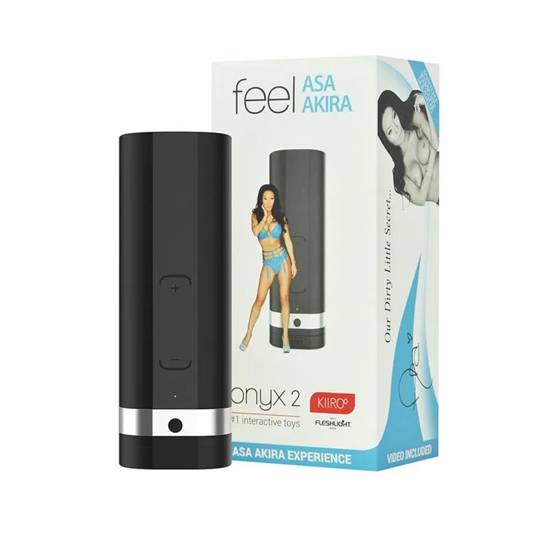 Kiiroo Onyx+ Masturbateur Télédildonique Silencieux Asa Akira Experience Compagnon Voyage Haut Débit 3ème Génération