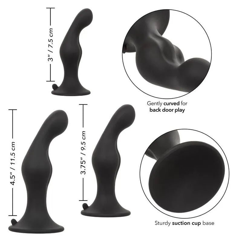 Kit De Plugs Anaux En Silicone Avec Ventouse