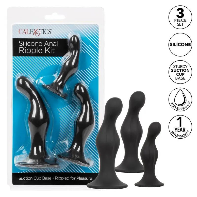Kit De Plugs Anaux En Silicone Avec Ventouse