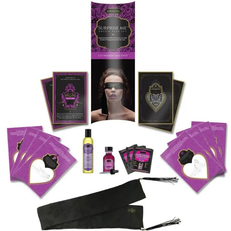 ensemble érotique complet couple initiation bondage fouet plumeau huiles sensuelles embrassable framboise massage cartes Kamasutra lubrifiants aqueux complicité