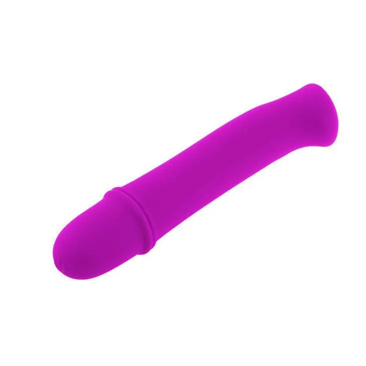 Vibromasseur lilas en silicone, design ergonomique, élégant, sans phtalates, pour moments intimes sécurisés.