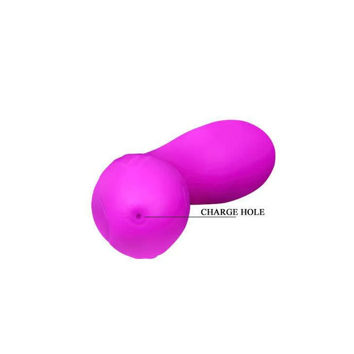 Vibromasseur silicone lilas, forme ergonomique, 30 fonctions, double moteur, stimulation variée, confort optimal.
