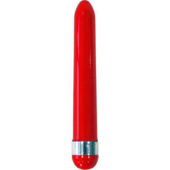 Vibrateur rouge élégant, accessoire de la Love Box Romantique pour soirées sensuelles et passionnées.