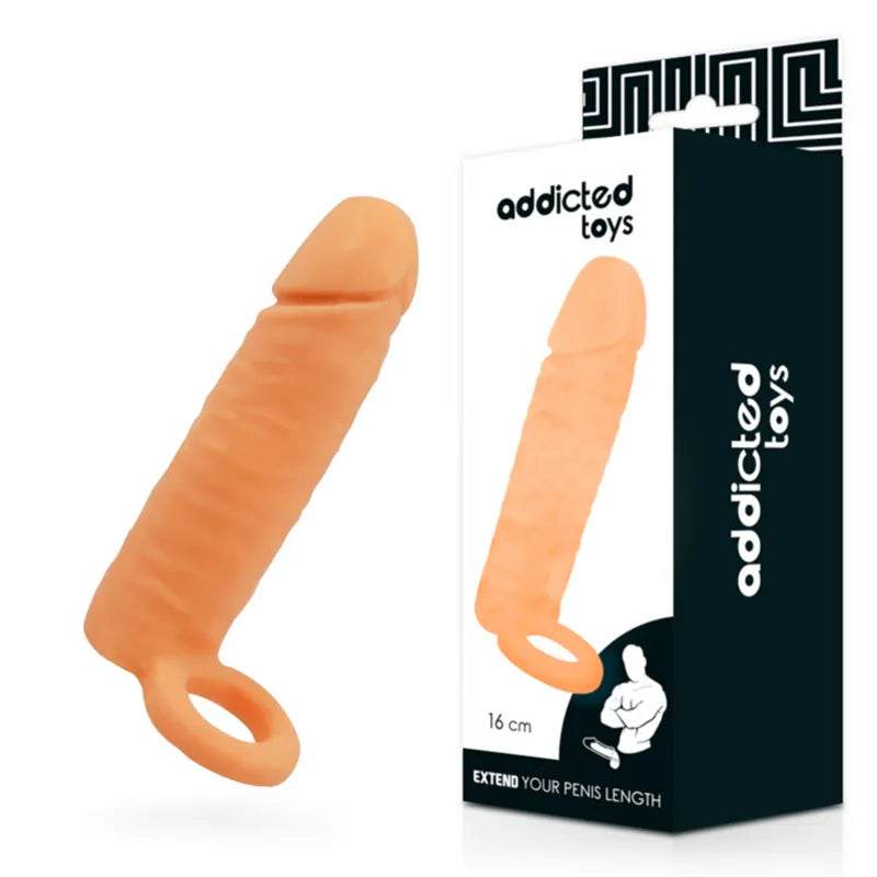 Manchon Pénien Réaliste Extensible Ajustable