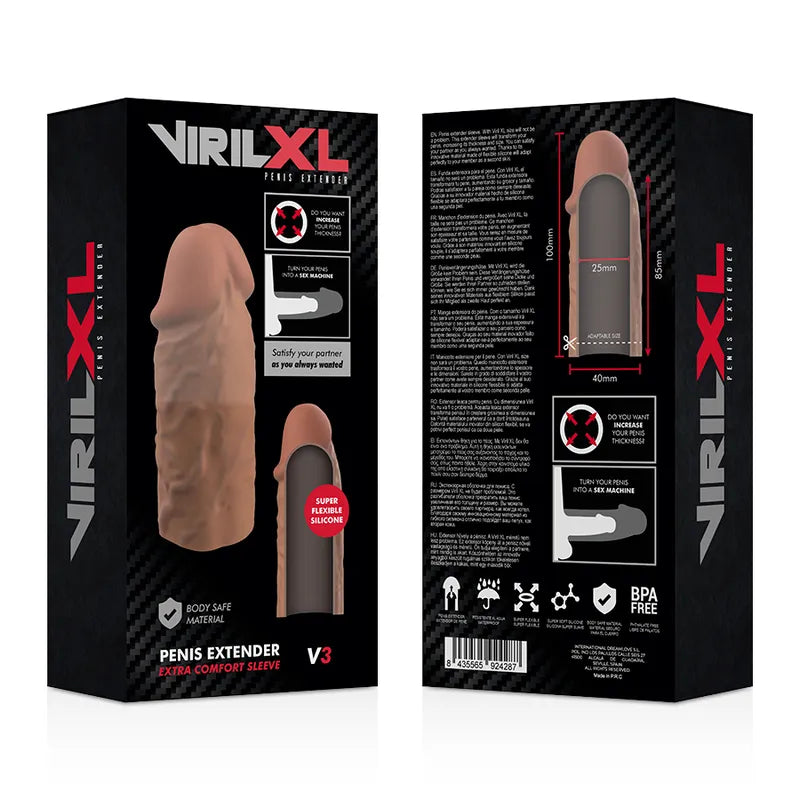 Manchon Pénien Silicone Médical Extensible