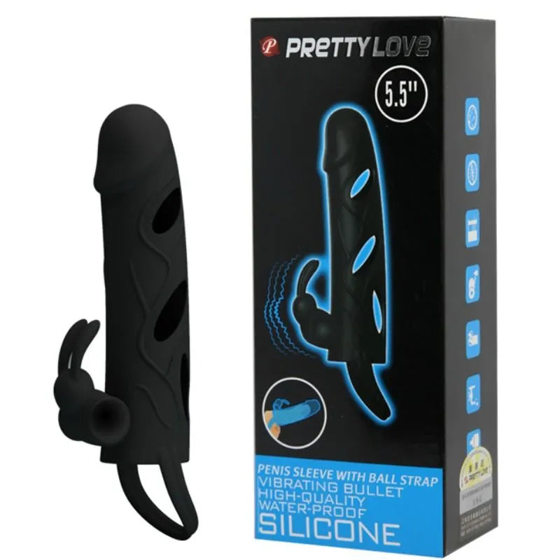 Manchon Pénien Silicone Vibrant Pour Éjaculation Précoce