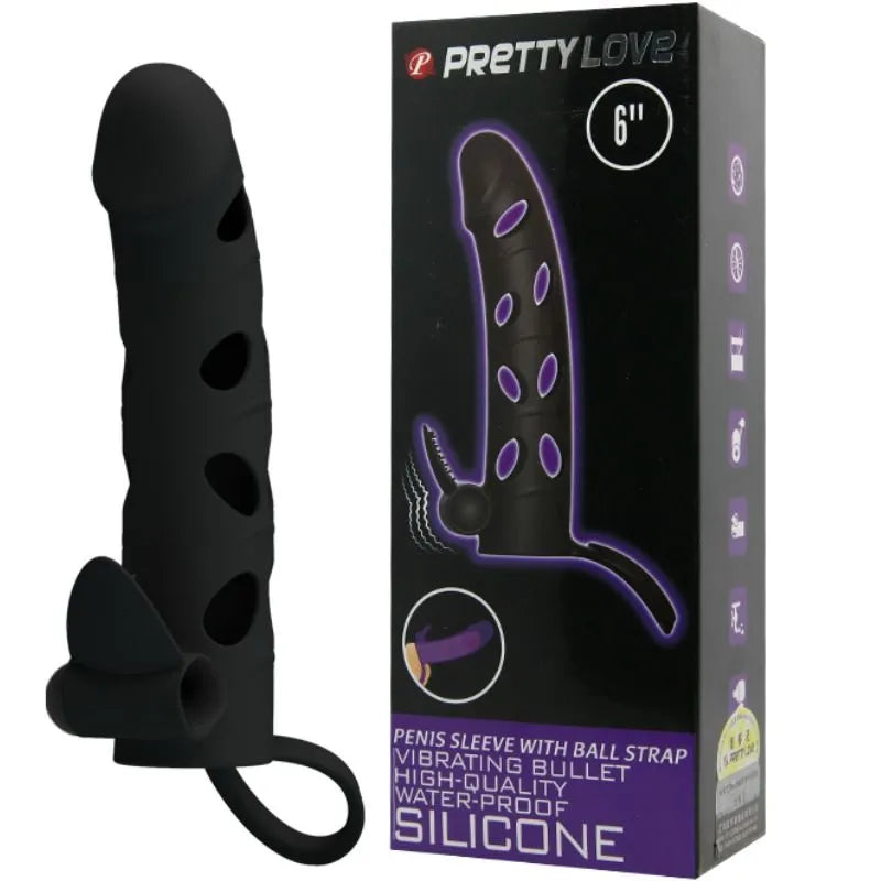 Manchon Pénien Silicone Vibrant Pour Érection Prolongée