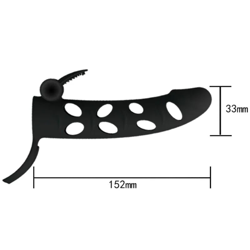 Manchon Pénien Silicone Vibrant Pour Érection Prolongée