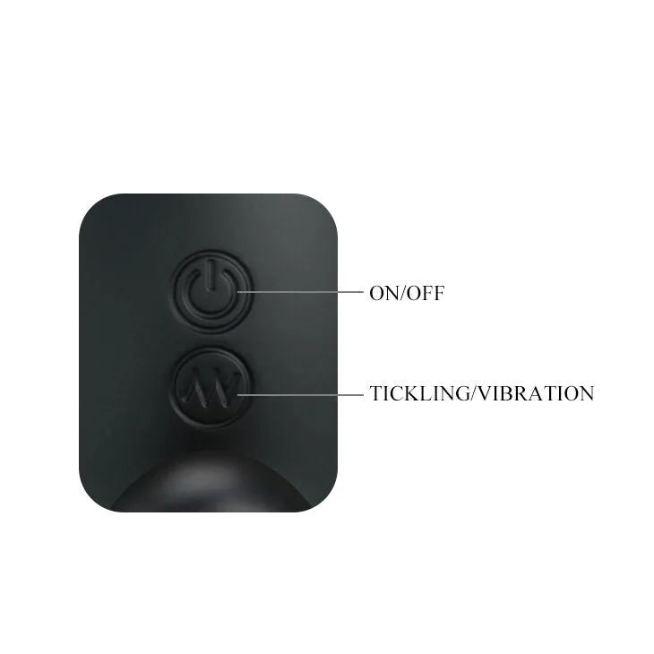 Masseur De Prostate Noir Silicone Vibrations