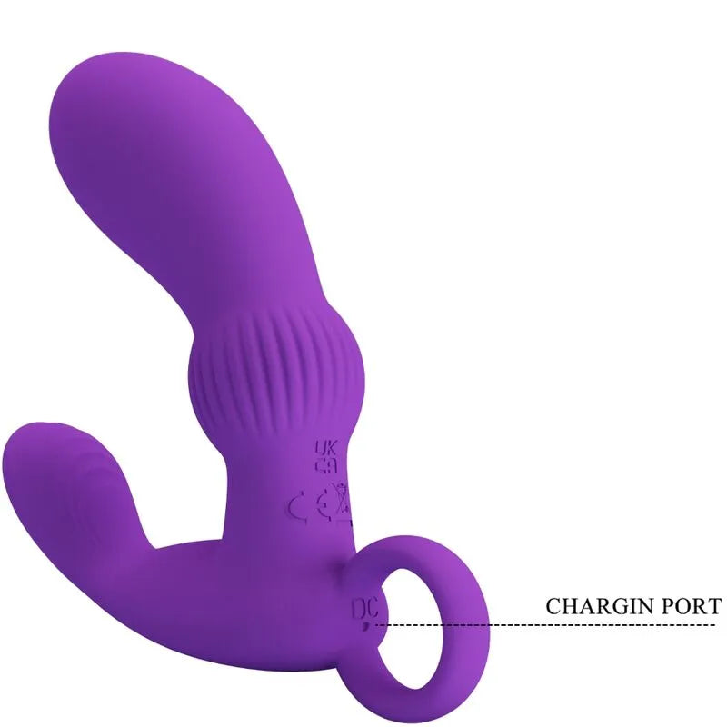 Masseur De Prostate Vibrant En Silicone Rechargeable