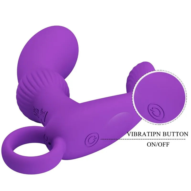 Masseur De Prostate Vibrant En Silicone Rechargeable