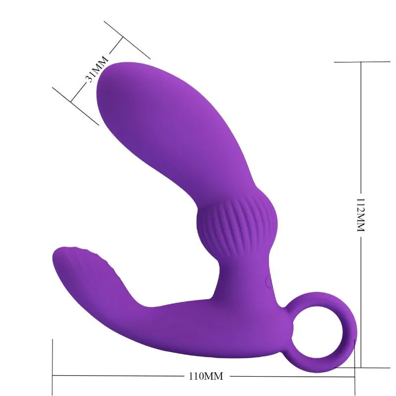 Masseur De Prostate Vibrant En Silicone Rechargeable