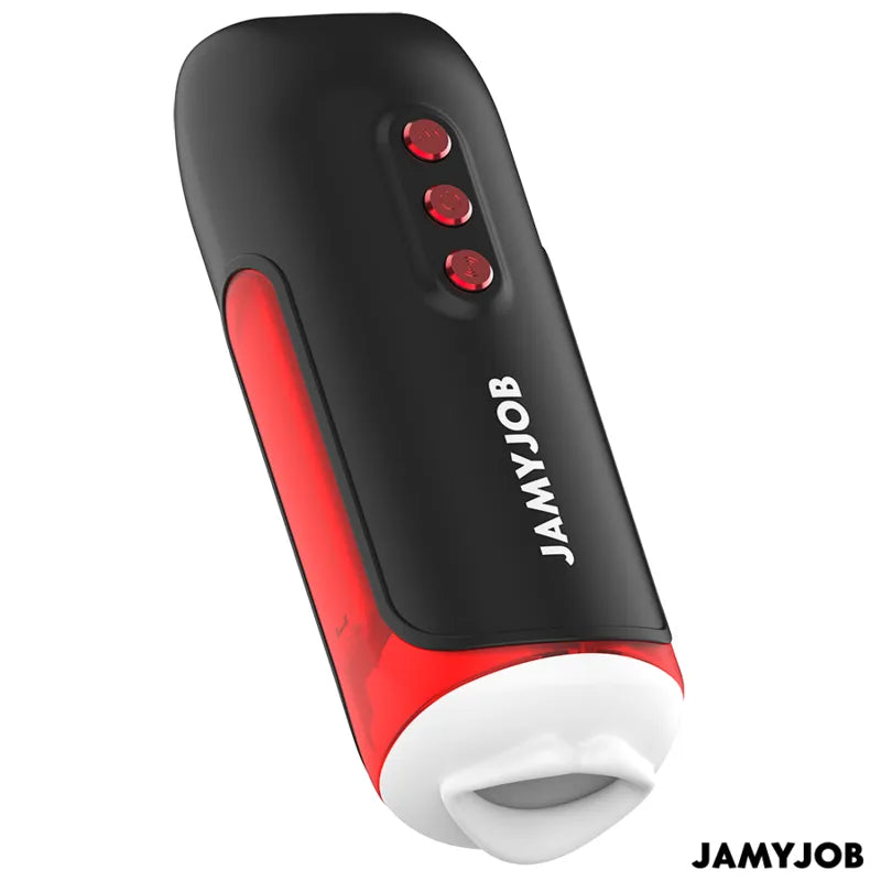 Masturbateur Automatique Bouche Silicone Noir Rechargeable