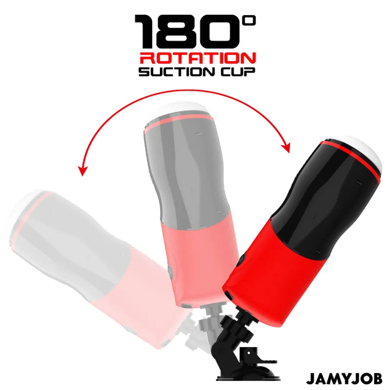 Masturbateur Automatique Silicone Noir Rouge Pour Homme