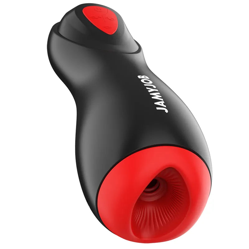 Masturbateur Automatique Silicone Rouge Étanche Rechargeable