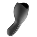 masturbateur léger noir silicone ergonomique flexible hommes discret rechargeable câble dix vibrations modes portable silencieux étanche doux extensible compact autonomie