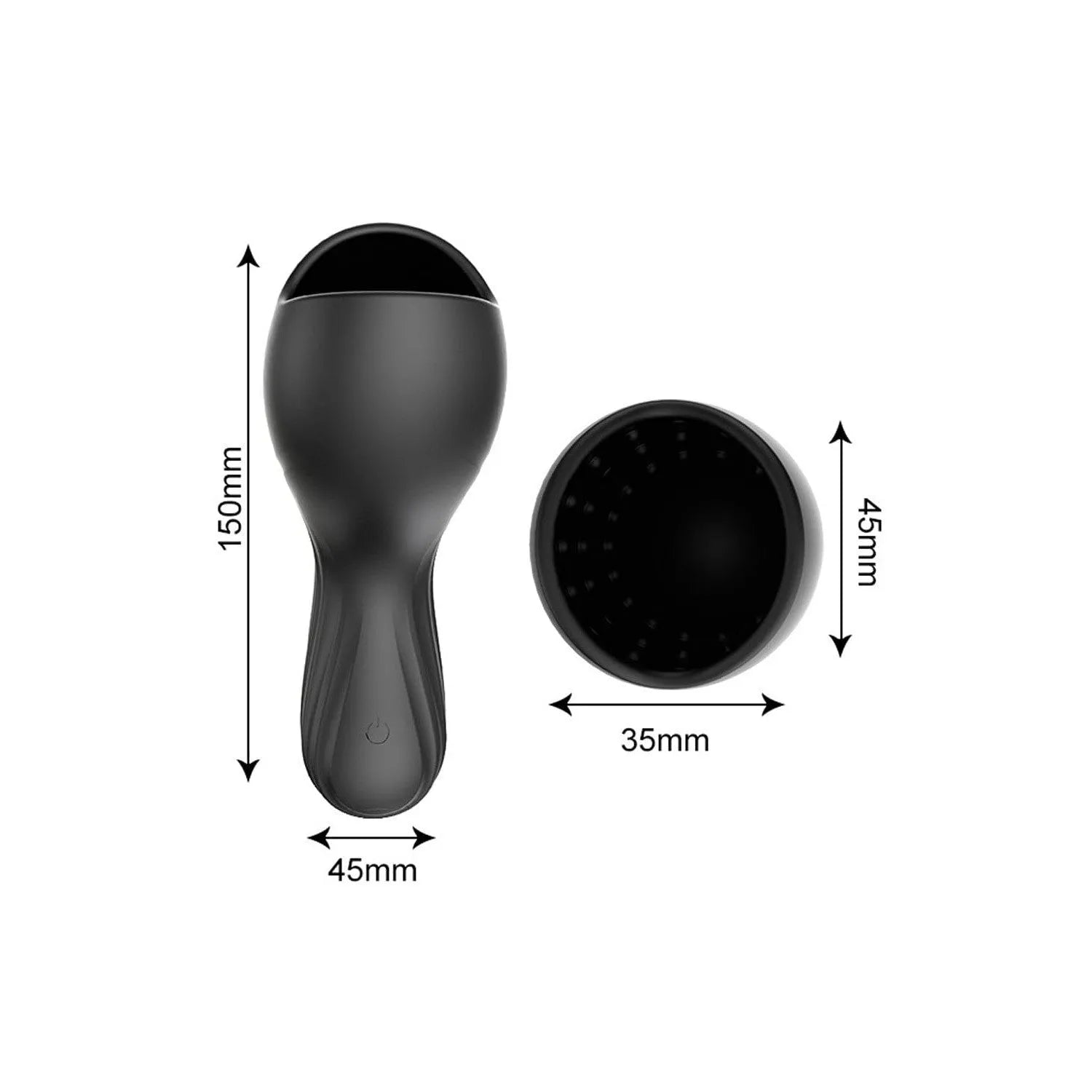 Masturbateur Léger Noir Silicone Pour Hommes