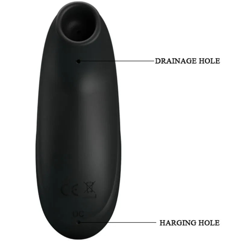 Masturbateur Succion Silicone Noir Et Or