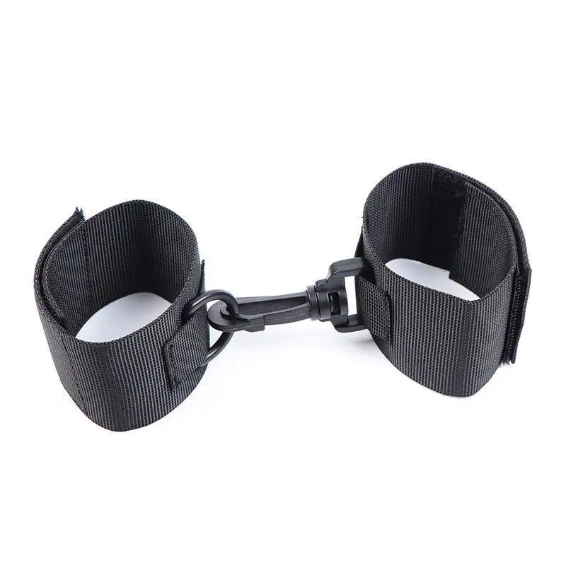 Menottes Ajustables En Nylon Pour Jeux Fétichistes