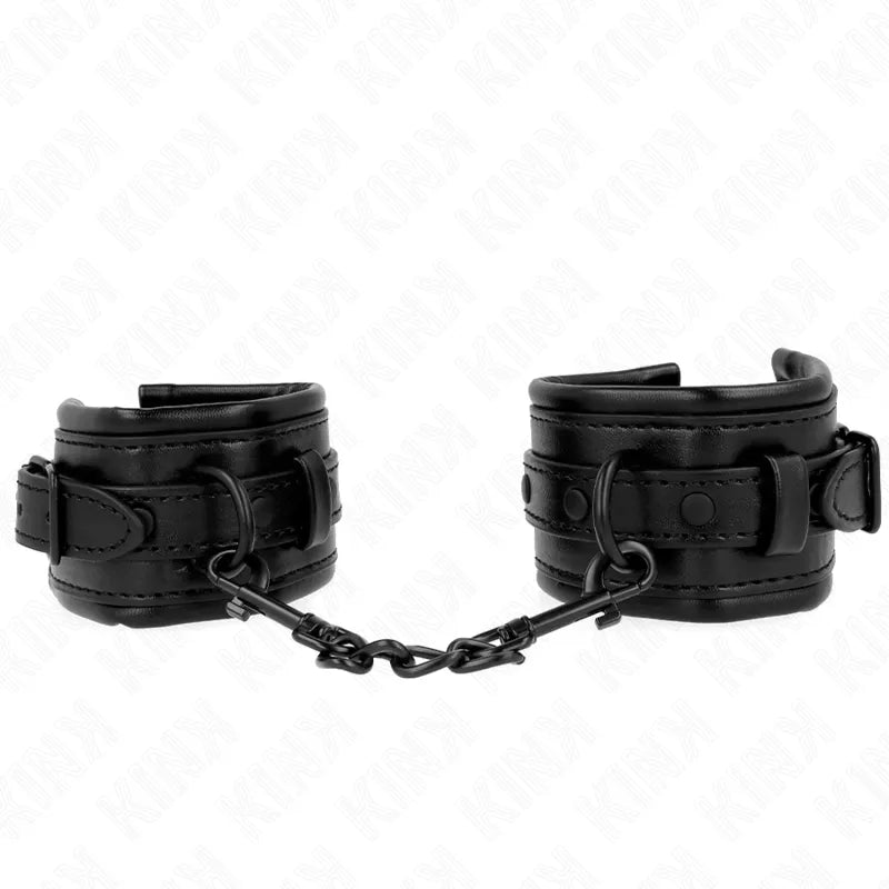 Menottes Bdsm Cuir Végétalien Confort Sécurisé