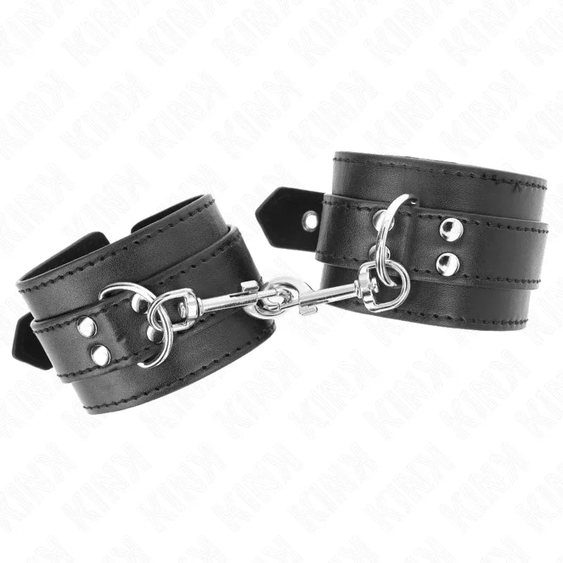 Menottes Bdsm En Cuir Haute Qualité