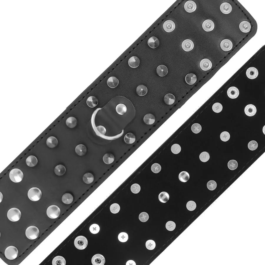 Menottes Bdsm Noires Réglables Pour Poignets Et Chevilles