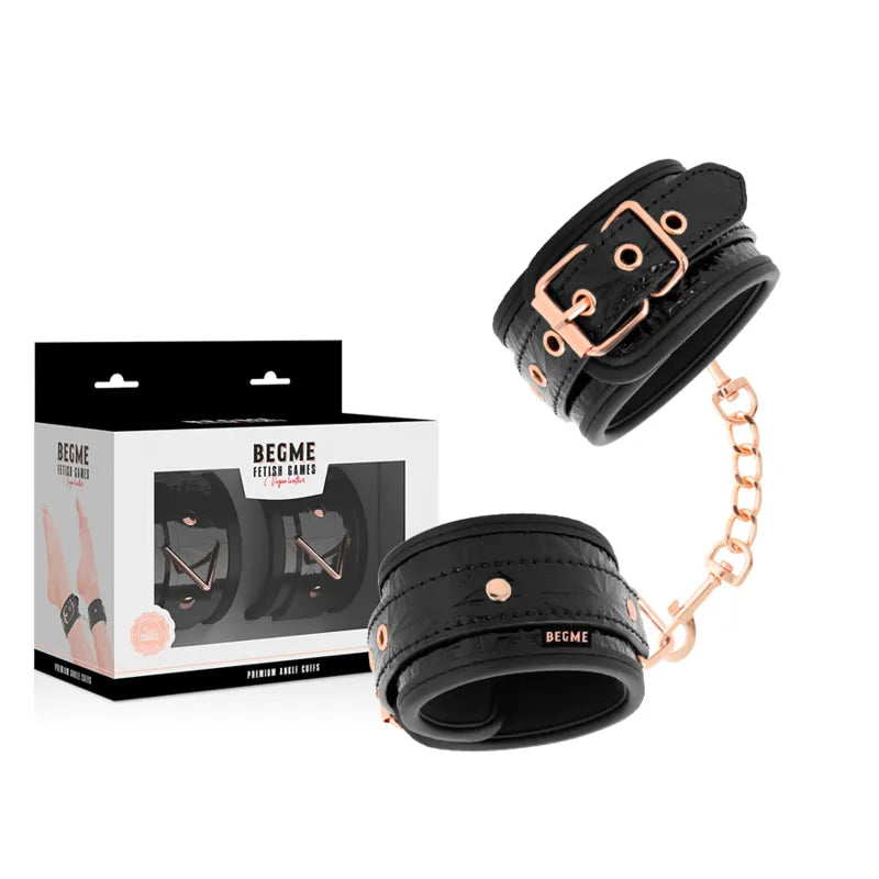 Menottes Chevilles Cuir Vegan Bdsm Élégantes