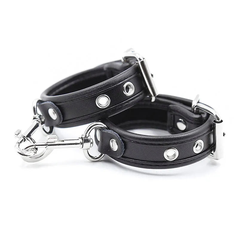 Menottes Cuir Ajustables Pour Fétichisme