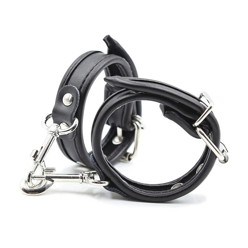 Menottes Cuir Ajustables Pour Fétichisme
