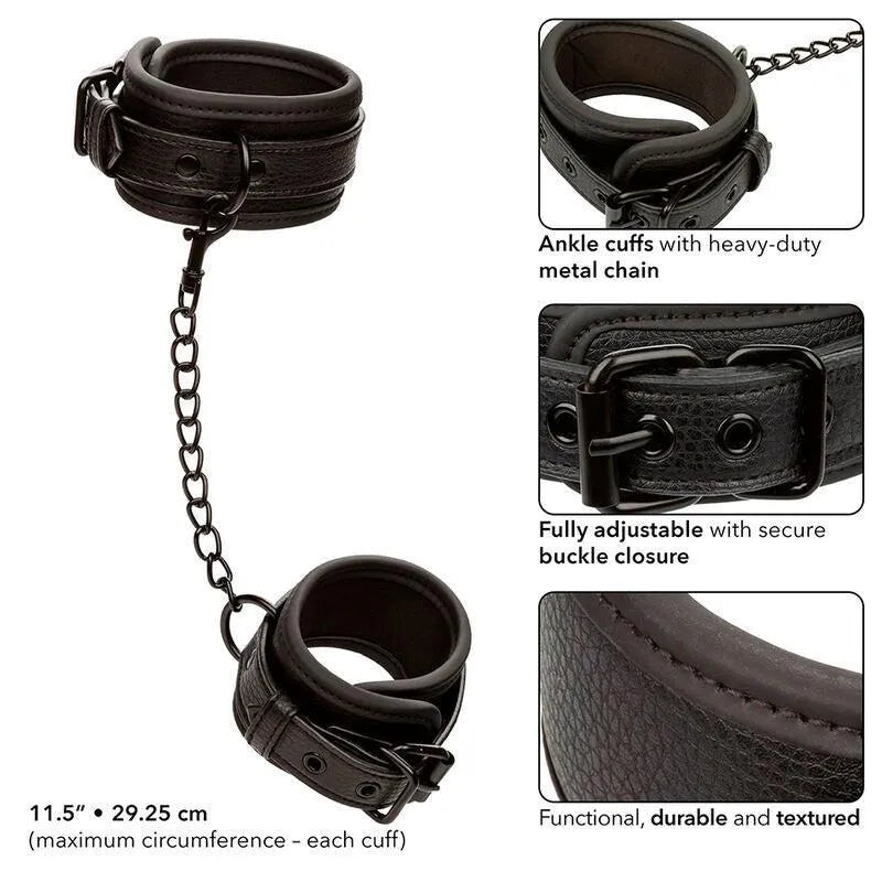 Menottes De Cheville Bdsm En Métal Robuste