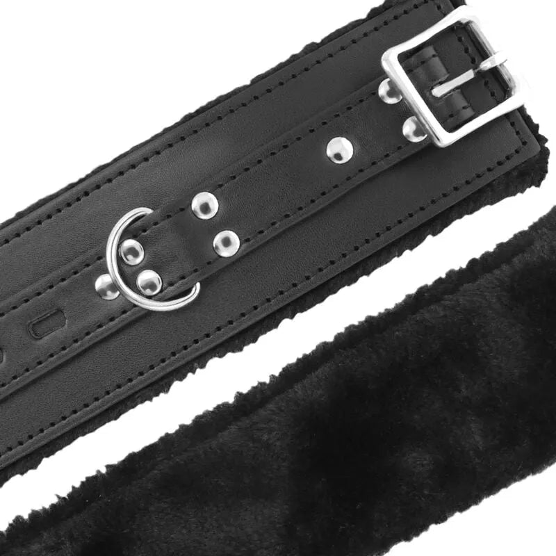 Menottes En Cuir Synthétique Pour Bdsm