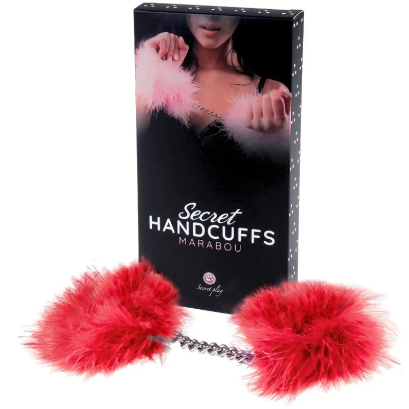 Menottes Érotiques Rose Aluminium Plume