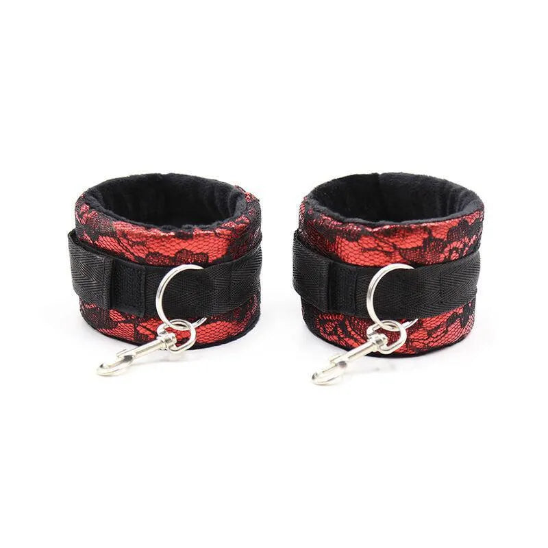 Menottes Velours Rouge Ajustables Pour Débutants