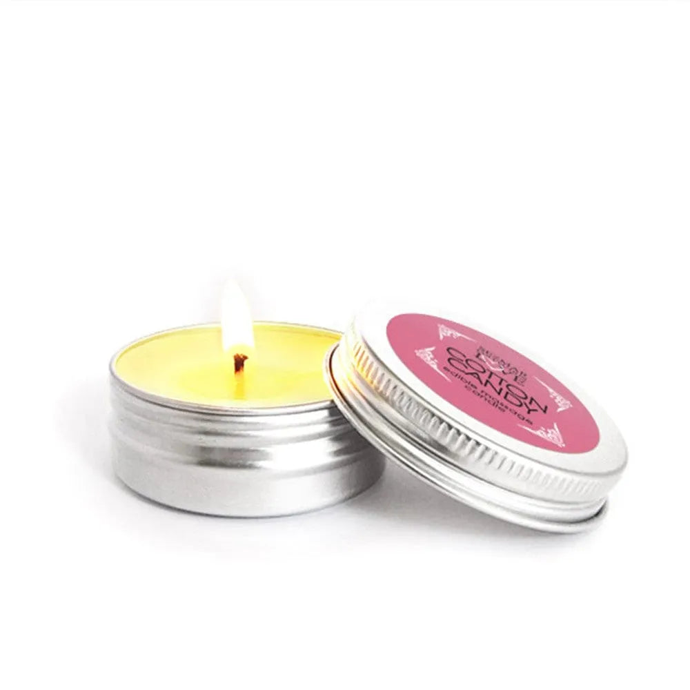Mini Bougie De Massage Senteur Barbe À Papa
