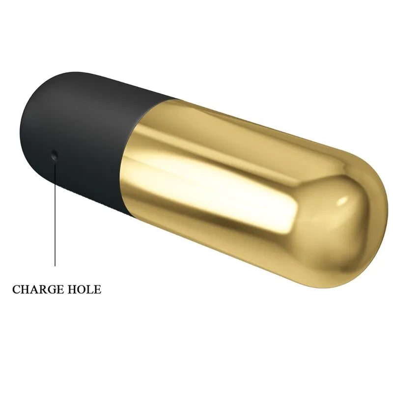 Mini Œuf Vibrant Massage Doré Rechargeable