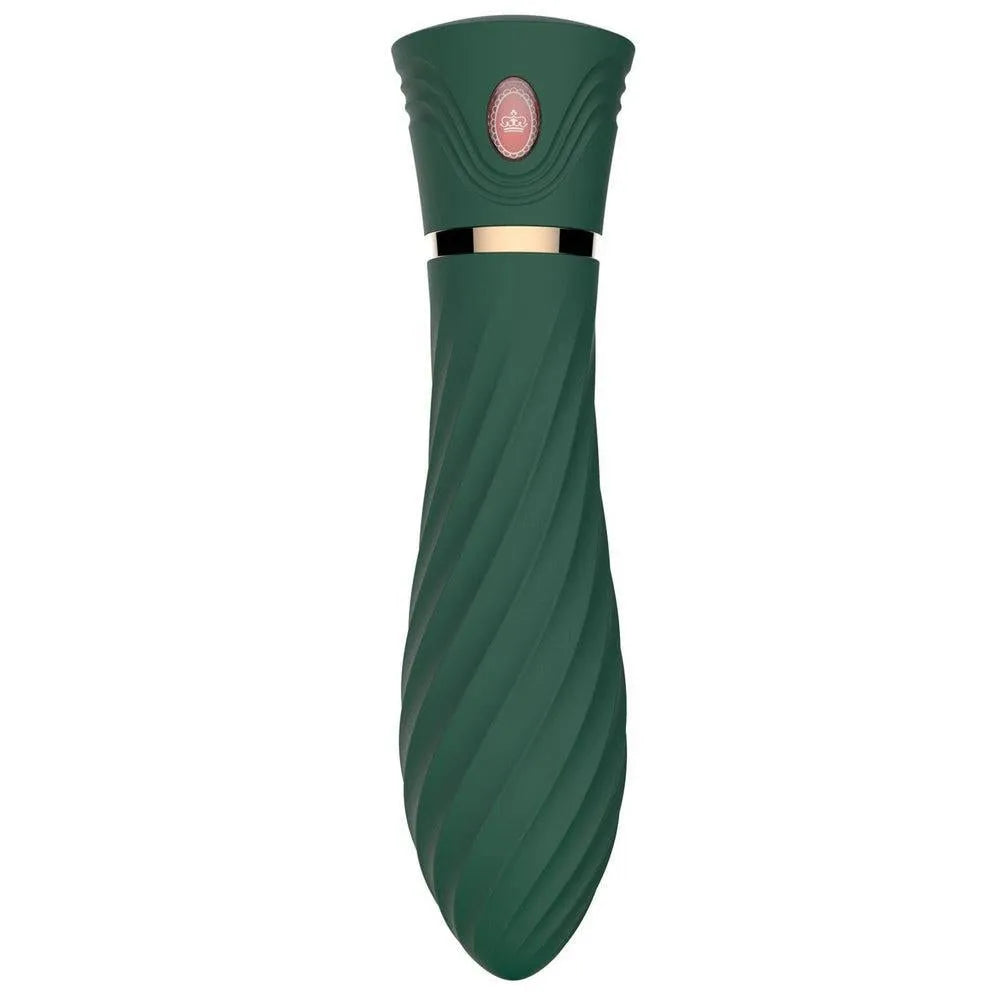 Mini Vibromasseur Silencieux Silicone Vert Luxe