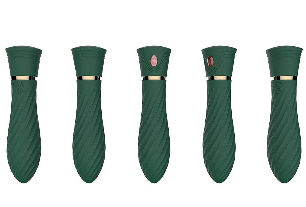Mini Vibromasseur Silencieux Silicone Vert Luxe