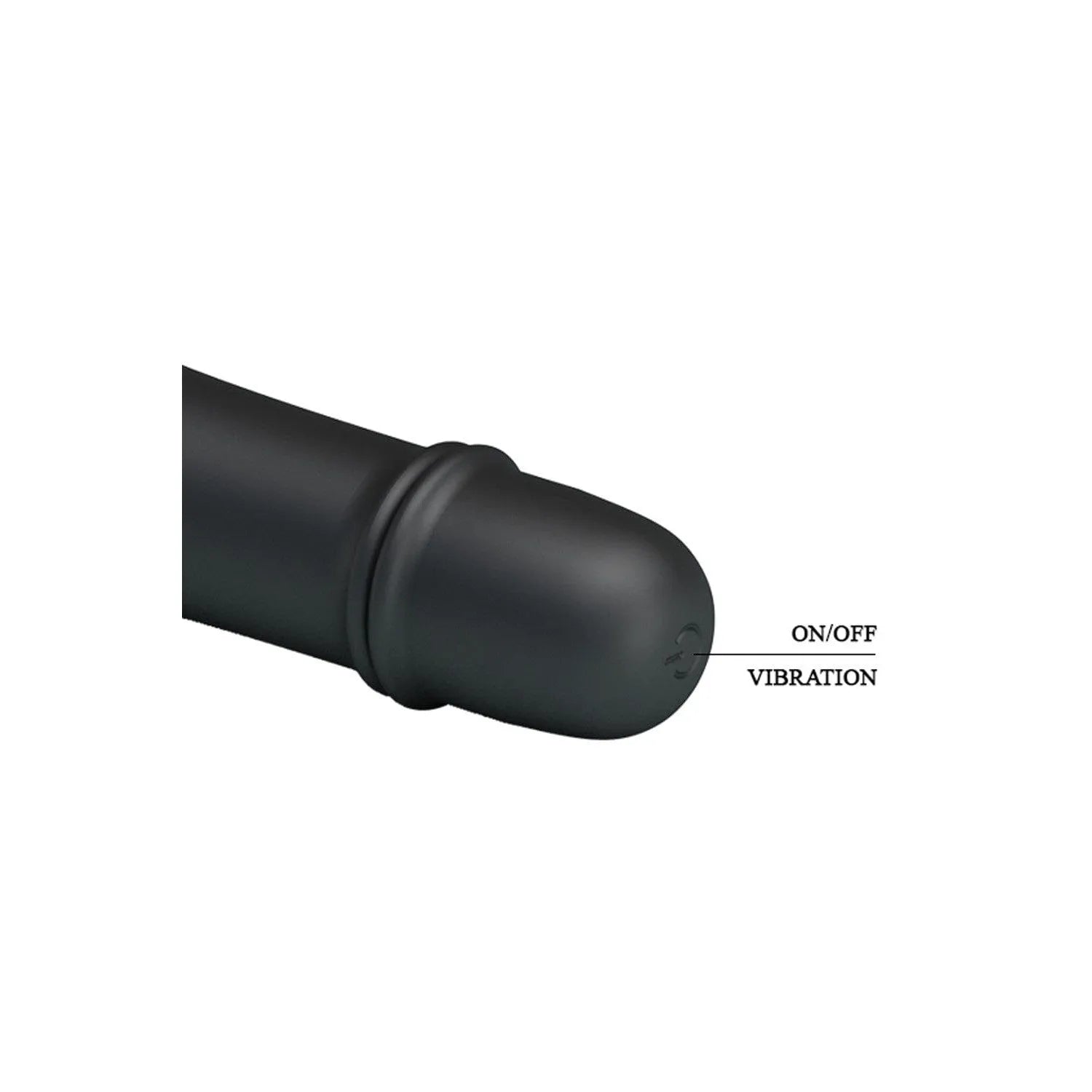 Mini Vibromasseur Silicone Noir Waterproof Puissant 10 Fonctions