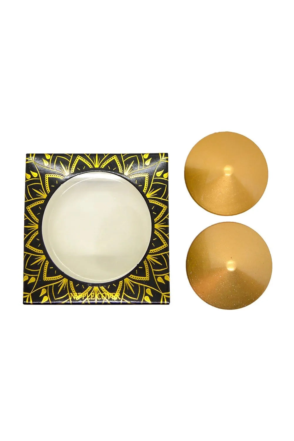 Cône réutilisable métal doré élégant conique durable confortable design chic bijou couvrant mamelon ajustement parfait finition polie luxe