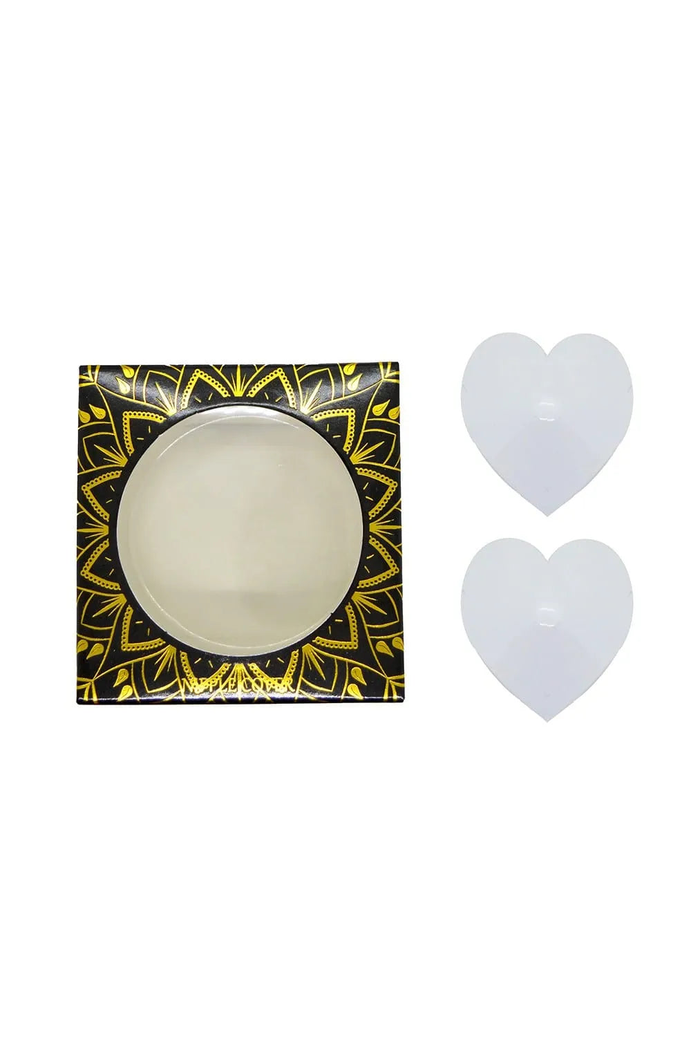 cacheseins réutilisables métal blanc coeur adhésifs 51mm discrets confortables élégants durables lavables réutilisation féminins scintillants mariage soirée festival