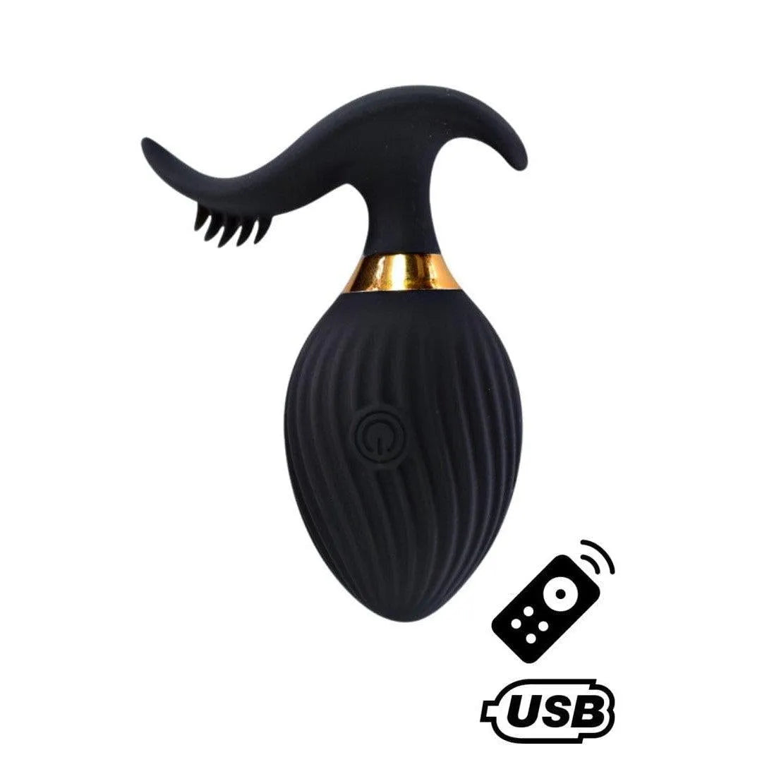 Oeuf Vibrant Noir Télécommandé Waterproof