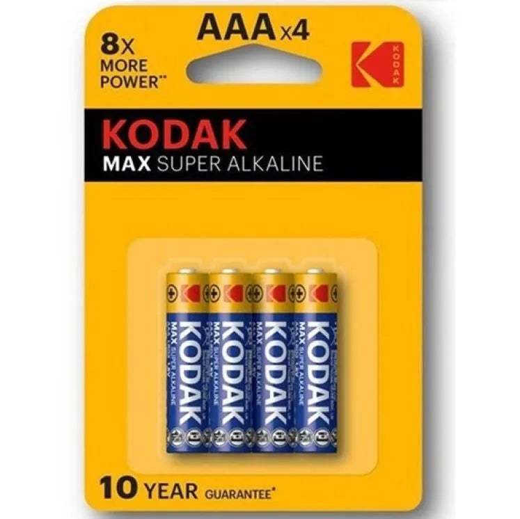Piles Aaa Alcalines Kodak Super Pouvoir Max 1,5V