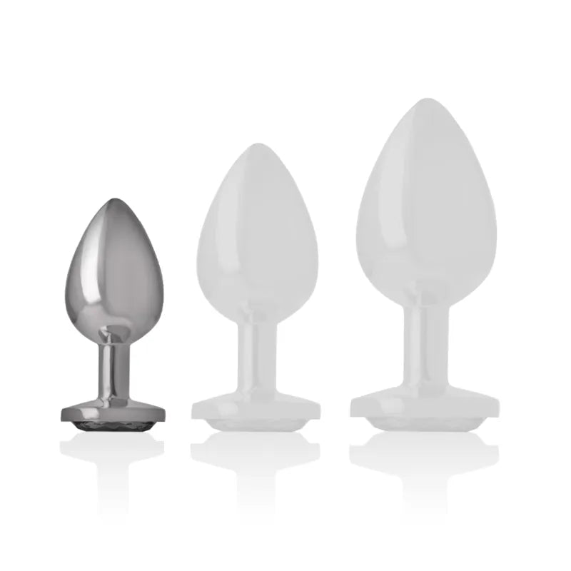 Plug Anal Bijou Diamant Métal Bleu