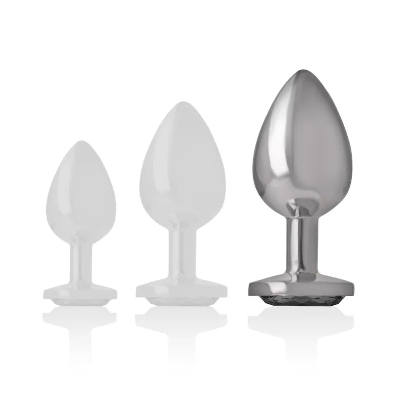 Plug Anal En Métal Avec Bijou Diamant