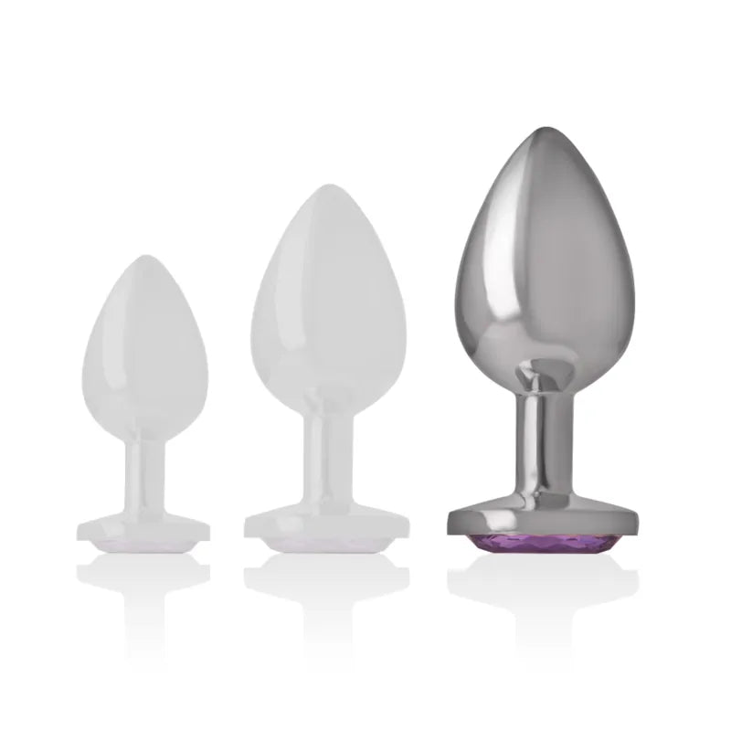 Plug Anal En Métal Avec Bijou Diamant